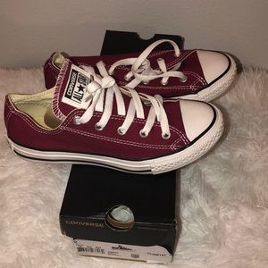 Converse Maroon shoes